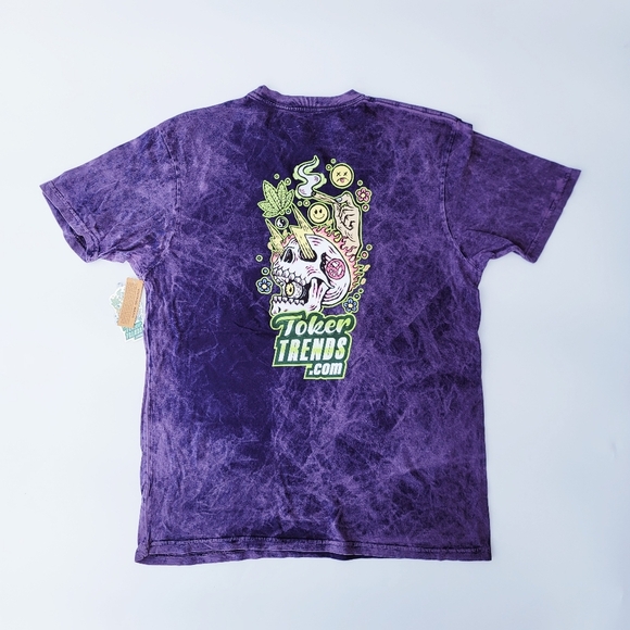 TokerTrends SmokeSesh Purple Tie-Dye Unisex T-Shirt & Bowlzer combo - Picture 4 of 8